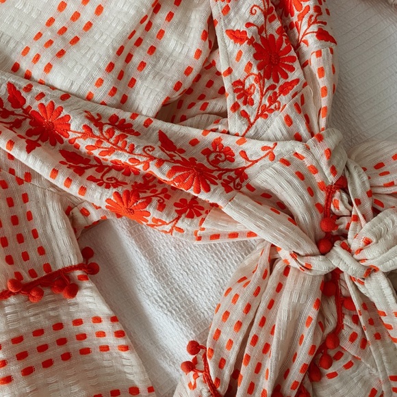 Gorgeous Mini Cotton Wrap Dress - Picture 4 of 4